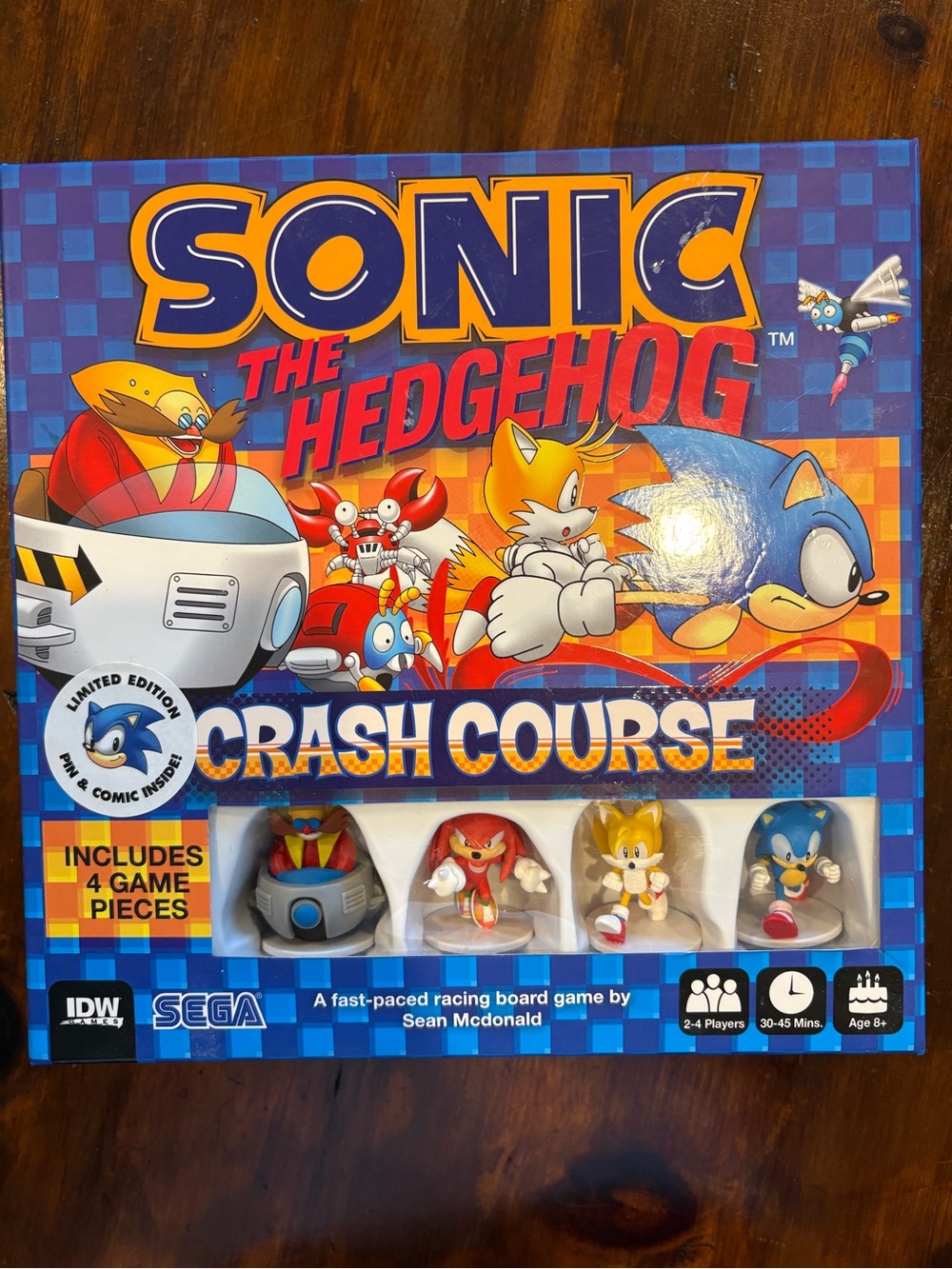 adidas Blue Sonic The Hedgehog Crash Course Game Box with Character Pieces
